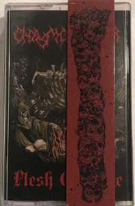 Chasmdweller - Flesh Crusade Cassette 2021 Self-Released [Red w/ Obi] [Canada] - Picture 1 of 3