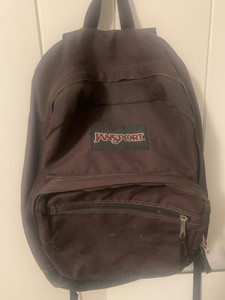 dark brown jansport backpack