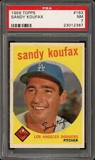 1959 Topps Baseball #163 Sandy Koufax PSA 7