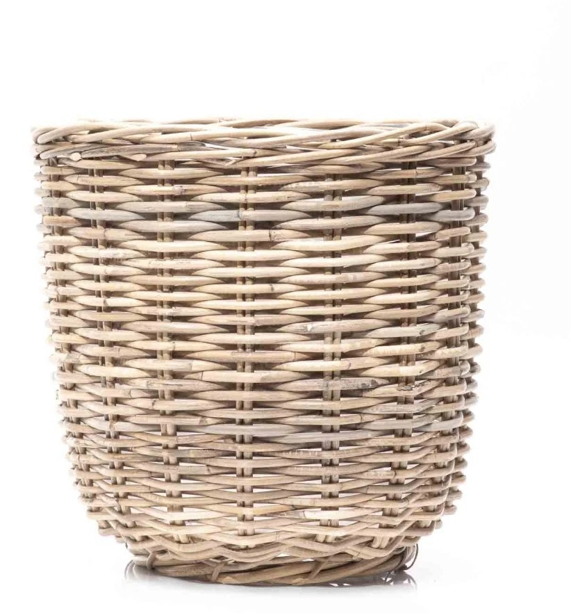 van der Leeden Plante Rattan  Sylter Blumentopf Pflanzentopf Blumenkübel 36x35cm - Bild 1 von 1