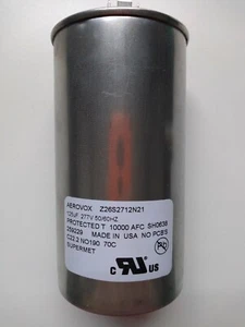 Condensador de arranque del motor Aerovox 125uF 277V_Z26S2712N21A1 - Imagen 1 de 5