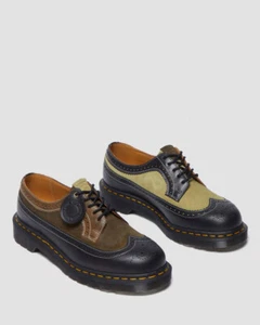 Zapatos icónicos Dr. Martens 3989 Deadstock Brogue verde/azul marino - Imagen 1 de 8