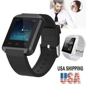 Bluetooth Smart Wrist Watch Call Sync Pedometer For Men Women Boys Girls Gift - Picture 1 of 14