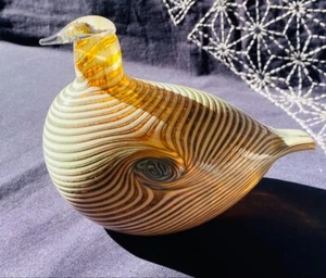 Iittala Birds By Oiva Toikka Alli 1981 Vintage Bird Streamlined Body No Box JP!! - Picture 1 of 20