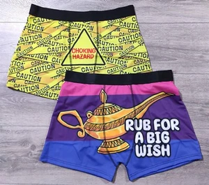 Choking Hazard Underwear Large 36-38 Magic Lamp 2-Pack Boxer Briefs for Mens - Picture 1 of 10
