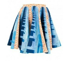 'RACHELALEX' DESIGNER SKIRT, SIZE 6, PURE SILK, RRP $686, 'RUNAWAY'