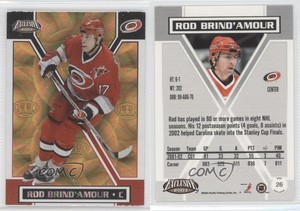 2002-03 Pacific Exclusive Gold Rod Brind'Amour #26