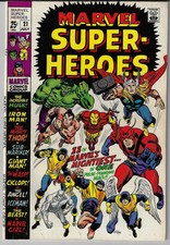 MARVEL SUPER-HEROES # 21 X-MEN AVENGERS 1969