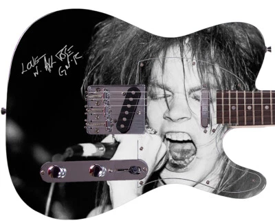 Rose Axl Autographed Photo Guitar Concert - Image 1 of 3