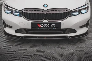 Labio de alerón Cup enfoque frontal V.1 para BMW Serie 3 G20 / G21 negro brillante - Imagen 1 de 6