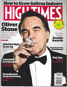 HIGH TIMES MAGAZINE AUGUST 2012 HOW TO GROW SATIVA INDOORS OLIVER STONE ON POT  - Picture 1 of 2