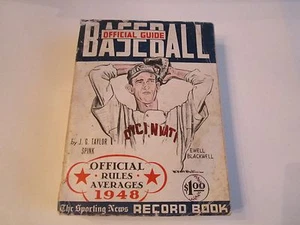 1948 BASEBALL OFFICIAL GUIDE RECORD BOOK MANUAL - BY SPINK - 600 PAGES - TUB B - Bild 1 von 1