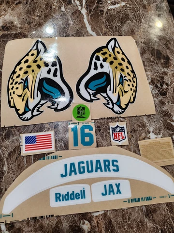 3M Jacksonville Jaguars football helmet 20 mil vinyl decals speed Cover