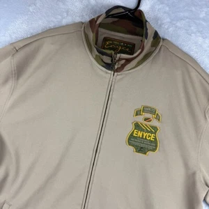 Enyce Track Jacket Mens XL Beige Camo Hip Hop Streetwear Full Zip Pockets - Picture 1 of 10