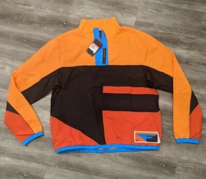 NEW 80's 90's Nike Flight Series Windbreaker Jacket Retro Neon Color Block Large - Picture 1 of 10