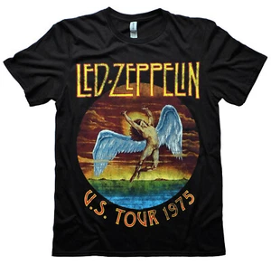 Official Led Zeppelin T Shirt USA Tour 1975  Icarus Licensed Tee New S To XXL - Picture 1 of 6