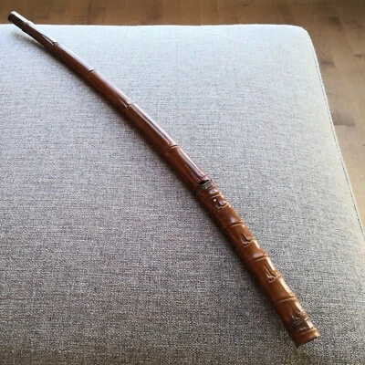 Antigua espada japonesa falsa bambú Shirasaya (solo hoja de madera) Foto 1 de 4