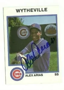 Alex Arias 1987 Procards Wytheville Cubs autographed auto signed card - Picture 1 of 1