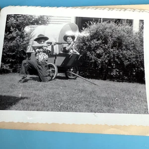 Kinderleben Cowboy Fußball Hamster gefunden Vintage 1950er Foto Schnappschuss x13 Lansing MI - Bild 1 von 15