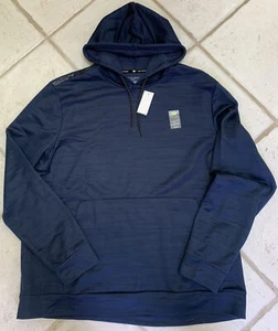 MENS TEK GEAR XXL PULLOVER HOODIE NAVY STRETCH COMFORT - Picture 1 of 3