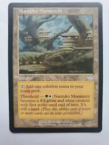 MTG Magic The Gathering Card Nantuko Monastery Land Judgment - Picture 1 of 2