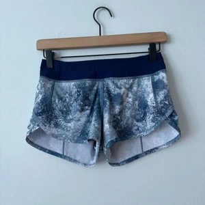 Ivivva Speed Athletic Running Shorts Blue Girl's Size 12 - Picture 1 of 7