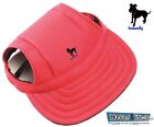 Dog Hat Baseball Ear Hole Adjustable Visor Outdoor Sun Hat Small, Medium & Large