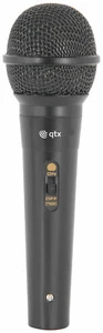 QTX Handheld Dynamic Microphone Supplied with XLRF to 6.3mm jack lead- Black - Picture 1 of 2