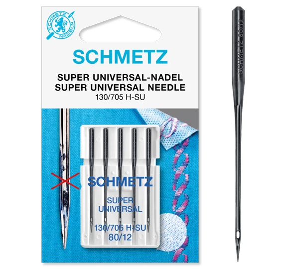 5 Schmetz Black Super Universal-Nadeln 130/705H-SU Stärke 80/12 Antihaftschicht - Bild 1 von 1