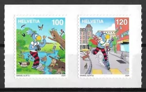 Schweiz Mi.Nr. 2967-2968** (2024) postfrisch (skl.)/Comicfigur „Globine“ - Bild 1 von 1