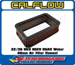 32/36 Dgv Dgev Dgav Weber Carburador 45mm Elemento Filtro de Aire Deportivo Lavable - Imagen 1 de 3