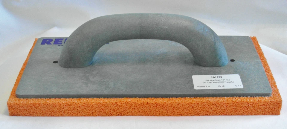 Refina 11" Sponge Float Orange 280mm x 140mm Coarse Fine Medium Plastering - Image 1 of 1