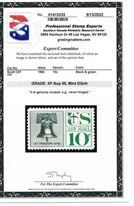 EXCEPTIONAL GENUINE SCOTT #C57 MINT PRISTINE OG NH PSE CERT GRADED XF-SUPERB 95 - Picture 1 of 3