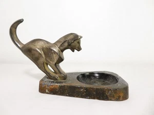 Vintage ART DECO KATZENSCHALE SCHALE Modernist KUBISTISCHE KULTUR Catchall ASCHENBECHER selten MCM - Bild 1 von 21