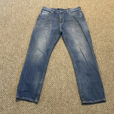 Rock & Roll Cowboy Denim Relaxed Straight Leg Jeans 36W x 32L - Image 1 of 4