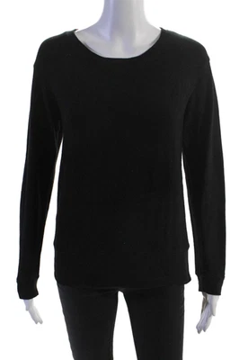 Top Pullover Monrow Mujer Manga Larga Cuello Redondo Negro Talla S Foto 1 de 4
