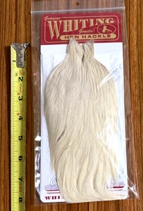 Wittling Hen Cape, weiß, Fliegenbinden - Bild 1 von 2