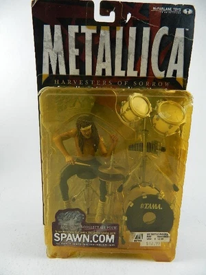McFarlane Toys Metallica Harvesters of Sorrow Lars Ulrich Action Figure 2001 NEW - Image 1 of 4