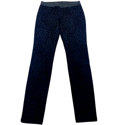 Женские леггинсы INC International Concept брюки размер 0 черные леопардовый принт эластичные - Изображение 1 из 4