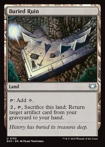 *MtG: 4x Buried Ruin - Commander: Etch of Eternities Uncommon - magicman-europe* - Bild 1 von 1