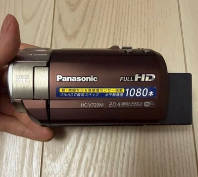 Panasonic HC-V720M Full HD Camcorder 21x optical zoom 64GB Wi-Fi Brown Japan - Image 1 of 4