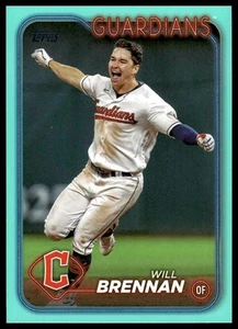 2024 Topps #311 Will Brennan Aqua Cleveland Guardians - Imagen 1 de 2