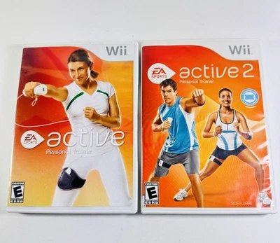 Ea Active 1 & 2 For The Wii Made By EA Sports Cib Complete ML411 - Image 1 of 3