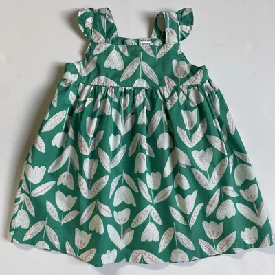 Vestido Niñas Talla 18 Meses Tulipanes Primavera Just One You Verde Jumper Carters Foto 1 de 4