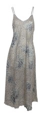 Sottoveste lunga in raso Andra maculato grigio taglia 2-44