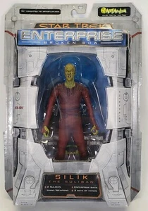 2002 Art Asylum Star Trek Enterprise Broken Bow Silik The Suliban Toy Figure  - Picture 1 of 8