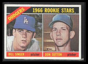 BILL SINGER DON SUTTON 1966 Topps 1966 Rookie Stars #288 LOS ANGELES DODGERS