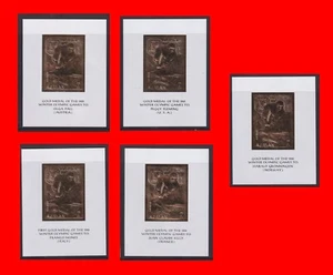 Ajman 1968 - Juegos Olímpicos de Invierno - Grenoble - Mini sábanas de lujo (5) MNH - Imagen 1 de 6