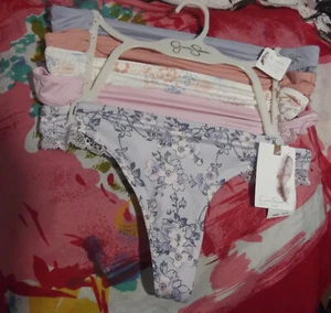 5 BRAGAS TANGA NUEVAS JESSICA SIMPSON JS20290 MF ULTRA COQUETA ENCAJE RIBETE S - Imagen 1 de 2