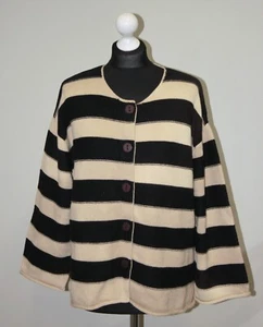 Cárdigan jersey a rayas vintage Gudrun Sjoden para mujer talla L (defectos) - Imagen 1 de 10